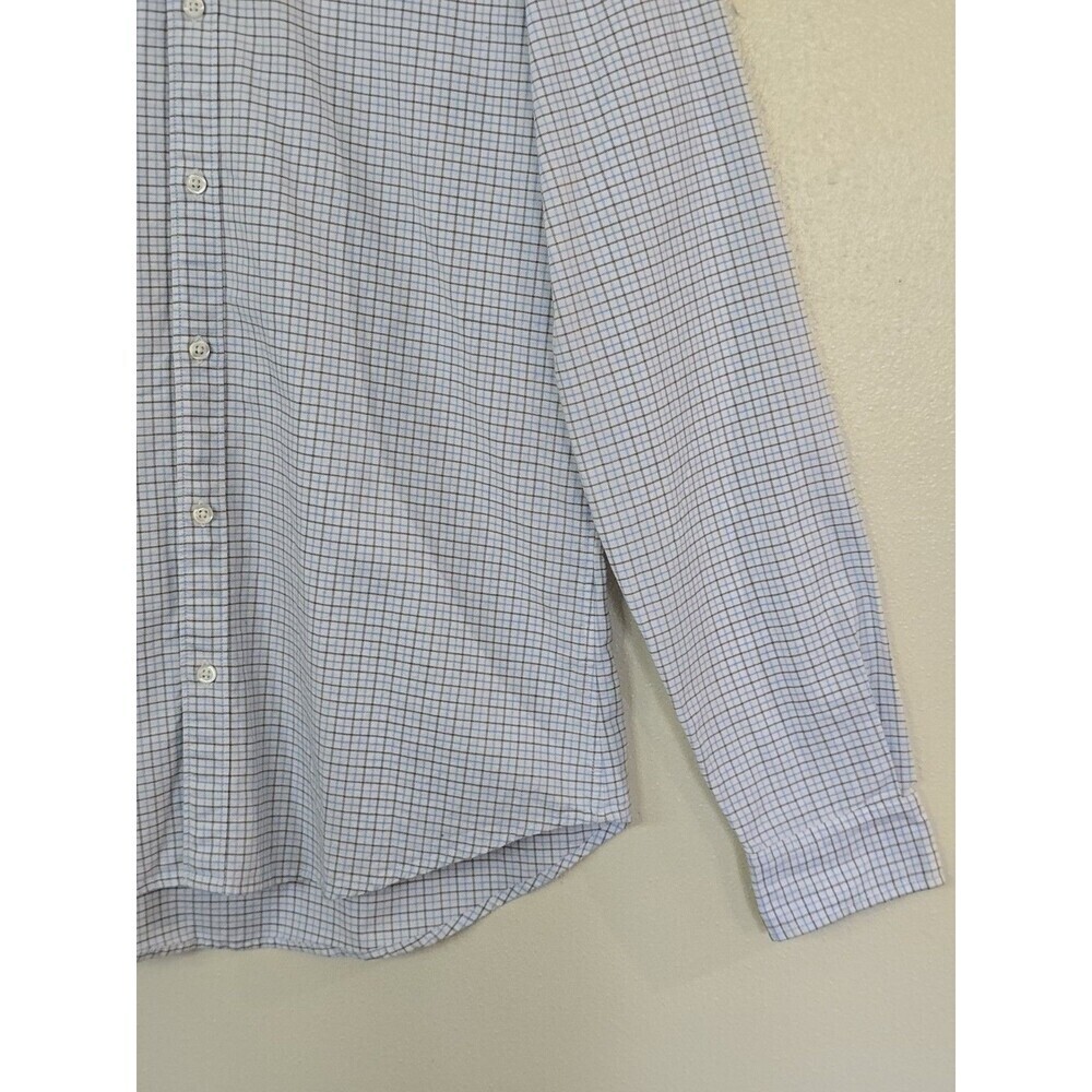 Bonobos Tailored Fit Shirt Mens Size Large Long Heavyweight Cotton Plaid Print - Picture 5 of 12